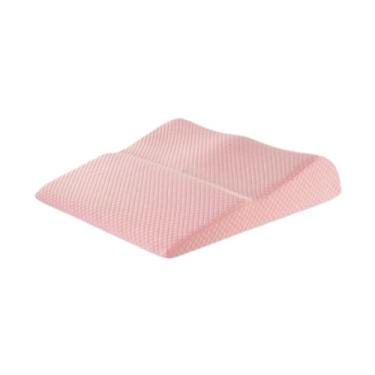 Imagem de Kokiya Travesseiro de elevação de perna, travesseiro de descanso de perna, portátil, conveniente, ergonômico, espuma de memória, almofada elevada para sala, Rosa