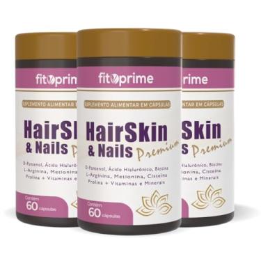 Imagem de KIT3 Hair Skin & Nails Premium D-Pantenol Ácido Hialurônico Vitaminas e Minerais 60 Cápsulas