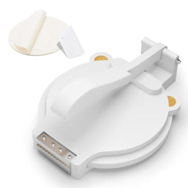 Imagem de Prensa de tortilha de 25,4 cm - com 50 peças de papel manteiga e raspador de massa - máquinas de queadilla e tortilhas, tortilhas mexicanas caseiras, roti, burritos, tacos e calzones, para cozinhar em