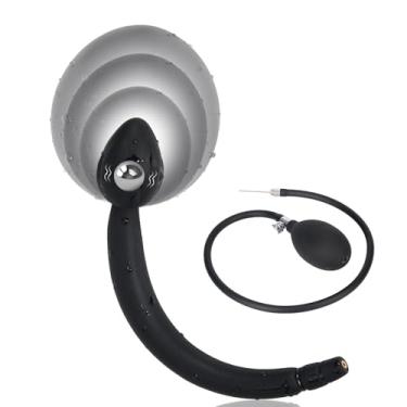 Imagem de Tsaobe Plugue Anal Inflável, Bomba Anal, Dilatador Anal com Bomba, Brinquedo Sexual Anal, Plugue Anal Removível, Dilatador Anal Expansor Dildo Anal para Jogo de Sexo Gay Lgbt Unissex Massageador de Pr