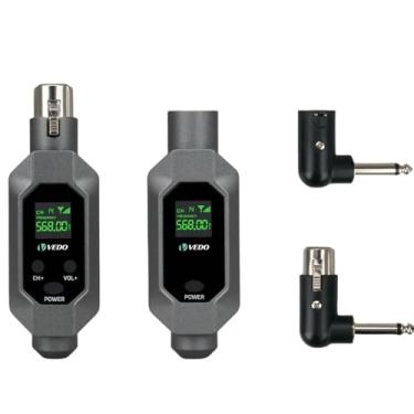 Imagem de Conversor de microfone Transmissor e receptor XLR Sistema sem fio para microfone dinâmico para microfone com fio,(Transmissor X1 Receptor X1 Não é possível alterar o canal ou a frequência do sinal)