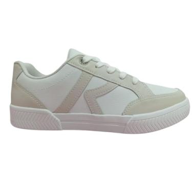 Imagem de Kolosh, tenis feminino kolosh casual estilo jovem Cor:branco/bege;Tamanho:34