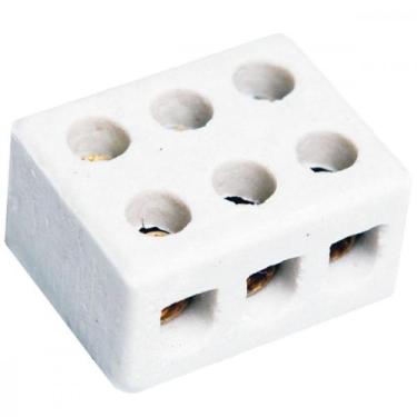 Imagem de Conector Brasfort Porcelana 10Mm Trif 8610 - Kit C/50 Unidades