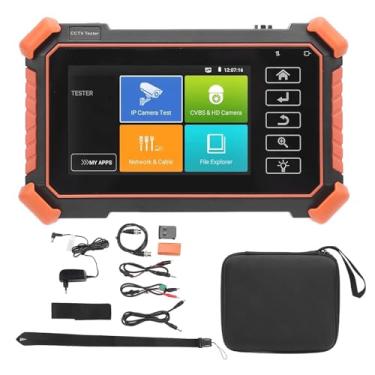 Imagem de Testador CCTV Portátil, Testador de Câmera de Segurança 8K 4 Polegadas Com Tela de Toque IPS para TVI, CVI, Câmeras AHD, Suporte H.265 +, Configuração de Câmera IP, Testes de