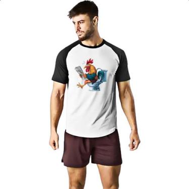 Imagem de Camiseta Raglan Galo na sala de forca - Alearts, EG