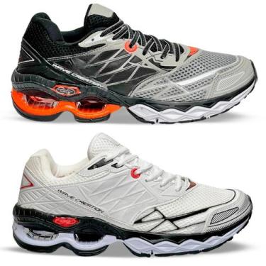 Imagem de Kit 2 Pares Tenis Masculino Esportivo Wave Orks Academia Corrida Confo