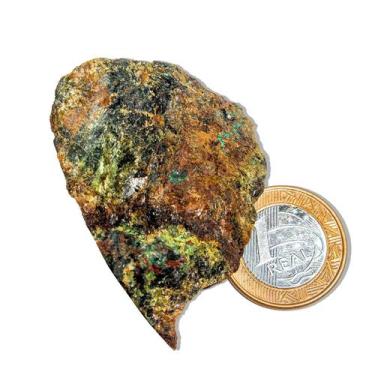 Imagem de 01 Malaquita Pedra Bruto Natural 20 a 50g 3 a 6cm Tipo C - CristaisdeC