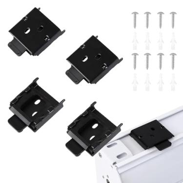 Imagem de YCUHEN Peças de reposição Coolaroo – Estores montados na parte externa, acessório de suporte de varão de cortina, peças de reposição de persianas verticais, suportes de veado e mini suportes de