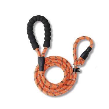 Imagem de Coleira para cães, coleira retrátil para cães, coleira longa, coleira de corda para cães, coleira de treinamento para cães, arnês e coleira para cães, conjunto de coleira e coleira para cães, coleira