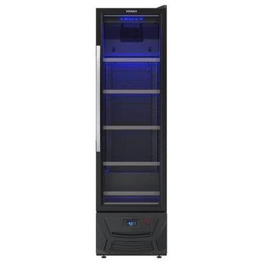 Imagem de Expositora Cervejeira Venax Blue Light 200 Litros Preto Fosco Expvqcdbl209 127V 32179