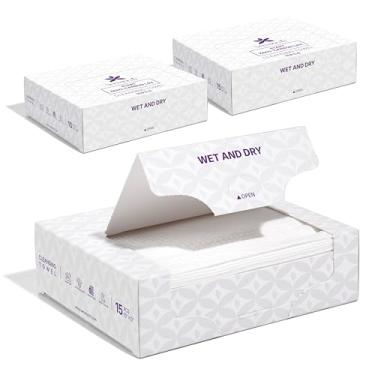 Imagem de Serenorch Toalhas de rosto descartáveis pacote de viagem, toalhas limpas de 25,4 x 30,5 cm para rosto, pacote com 3, toalhas de rosto de viagem GG, lenços faciais para viagem, removedor de maquiagem,