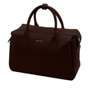 Imagem de Bolsa de Couro Mariart Jambu, Chocolate