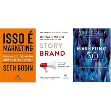 Imagem de Kit 3 livros Isso é marketing + Storybrand + Marketing 5.0