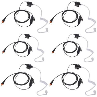 Imagem de Pdflie Fone de ouvido acústico de vigilância Walkie Talkie com microfone para rádio Motorola CLK446 CLP1010 CLP1013 CLP1040 CLP1043 CLP1060 CLP1063 CLP1080 CLP446 (pacote com 6)