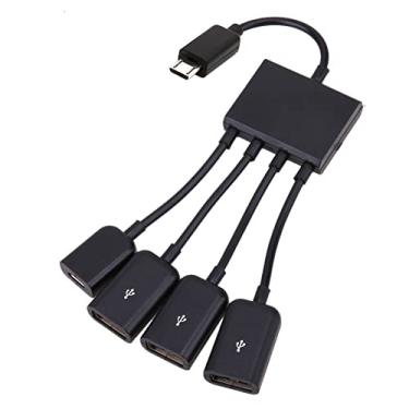 Imagem de chenyang Cabo adaptador micro USB Host OTG de 3 portas com saída de energia para tablet Galaxy S5 i9600 Note3 N9000