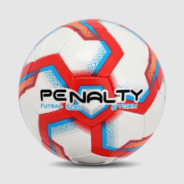 Imagem de Bola De Futsal Penalty Storm XXIII, 4, Vermelho, Azul