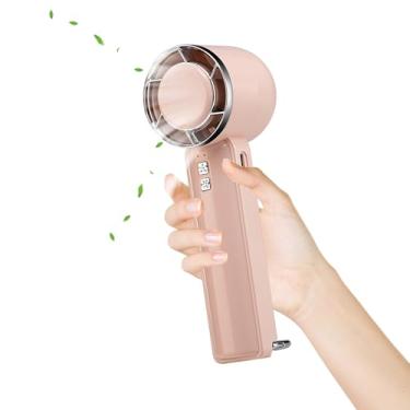 Imagem de Befocus Ventilador portátil portátil, ventilador de regulação de velocidade do vento de 5 níveis, mini ventilador silencioso com compressa de gelo, ventilador portátil de resfriamento para quarto,