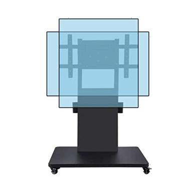 Imagem de CUTPOIY Carrinho de TV com rodinhas ajustável em altura - Suporte de TV móvel sobre rodas, carrinho com bandeja para suporte, suporte de TV portátil com suportes, para telas de 40 a 85 polegadas, VESA