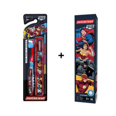 Imagem de Kit Gel Dental + Escova De Dente C/ Estojo Personagens Infantil Dental