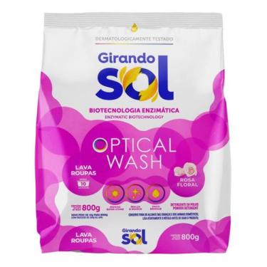 Imagem de Kit c/ 3 Lava-Roupas Po Rosa Floral Girando Sol 800g