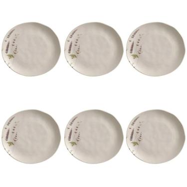 Imagem de Conjunto De Pratos Rasos 06 Peças Orgânico Lavanda Porto