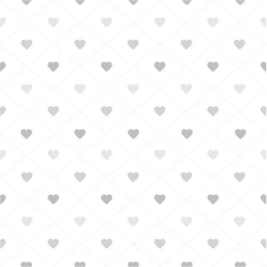 Imagem de Papel De Parede Losango Com Corações Em Cinza - Inove Papéis de Parede