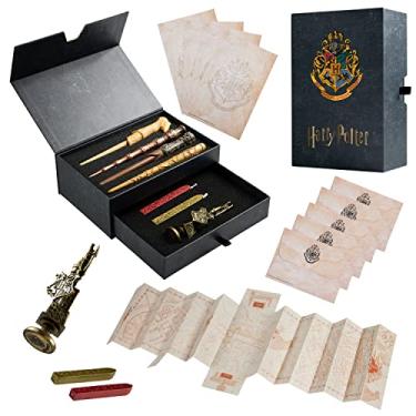 Imagem de Harry Potter Kit de papelaria, conjunto de caneta varinha e papelaria bonita, Merchandising oficial