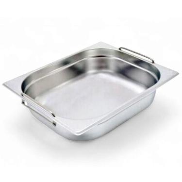 Imagem de Cuba Gastronômica Inox Gn 1/2 65Mm Com Alça Prateada