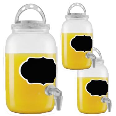 Imagem de Kit Suqueira de Plástico para Água Chás Refrescos Drinks Moderna Escritório Casa Eventos(2,BRANCO)