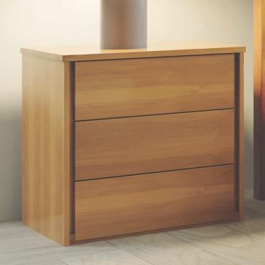 Imagem de Mesa De Cabeceira 3 Gavetas Unique Josandro Amêndoa Mel