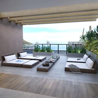 Imagem de Conjunto 2 Sofás Chaise Com 2 Puffs Rustic Versatti Nogueira