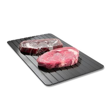 Imagem de Tábua De Descongelar Carne Bendeja De Alumínio De Alta Condutividade Térmica 2 Vezes Mais Rápida