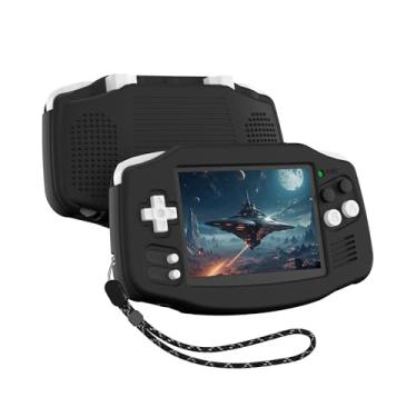 Imagem de FIOPAZ for Anbernic RG34XX Case Silicone, Soft Protective Skin for RG34XX Retro Handheld Game Console, Anti-Scratch Washable RG 34XX Sleeve with Lanyard (Black)