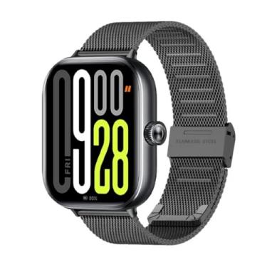 Imagem de Pulseira de Aço Inoxidável para Redmi Watch 5, acessórios de relógio inteligente, cinto de substituição (Black)
