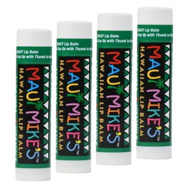 Imagem de MAUI MIKE'S Bálsamo Labial De Menta Surfer'S Da (Pacote Com 4). Hidratante Melhor Sabor E Sem Efeito Ceroso, Vitamina E, Aloe Vera Cera Abelha. Desliza Suavemente Como Uma Onda Perfeita.