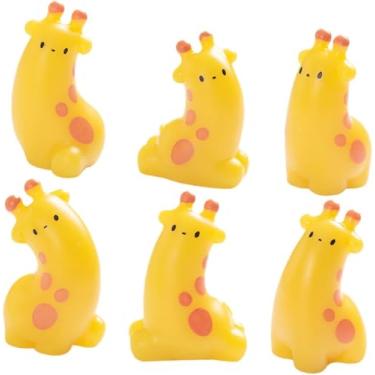 Imagem de WinldMonmo 6Pcs Miniature Giraffe Resin Figurines – Cute Animal Statues for Fairy Garden Accessories, DIY Terrarium Projects, Desktop Displays, Home Shelf Decor, Assorted Wildlife-Inspired Designs