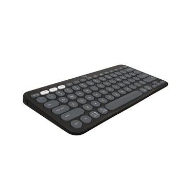 Imagem de Teclado sem fio Logitech Pebble Keys 2 K380s Conexão Bluetooth/USB Logi Bolt, Easy-Switch e Pilha Inclusa- Grafite