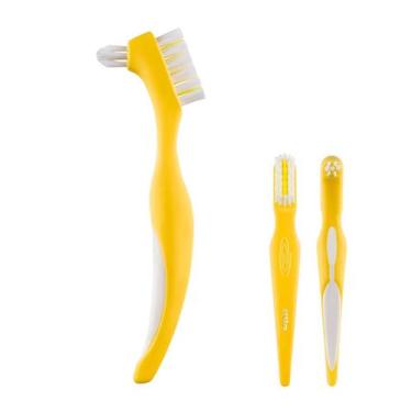 Imagem de Escova Dental Para Aparelhos e Dentaduras - Prothesys - Klin, Amarelo