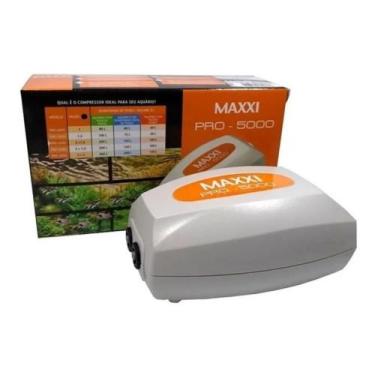 Imagem de Compressor De Ar Maxxi Pro-5000 2 Saídas P Aquários Até 200l, 110V