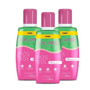 Imagem de Kit 3 unidades Calamed Gel Pós Sol Aloe Vera 120g - CIMED