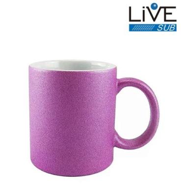 Imagem de Caneca ceramica - 325 ml - glitter - Subliarte Sublimação, ROXO