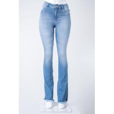 Imagem de Calca jeans fem. ad. oppnus flare boot cut