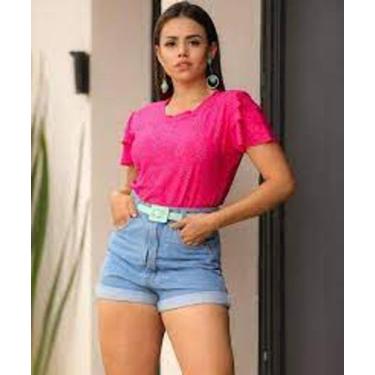 Imagem de Blusa feminina lesie manga babado 3 marias curta - Filo modas, Vermelh