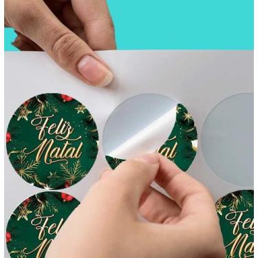 Imagem de 40 Etiqueta adesiva Feliz Natal - Nicolados, 40Etq Ntl M10