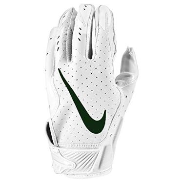 Imagem de Nike Luvas de futebol masculinas Vapor Jet 5.0 – Pacote branco (GG, branco/floresta profunda), Branco
