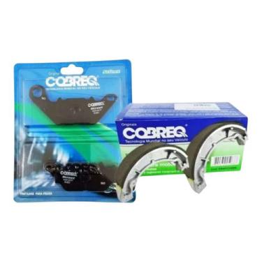 Imagem de Kit Pastilha E Lona Freio Factor 125 fazer 150 te 2015 - COBREQ