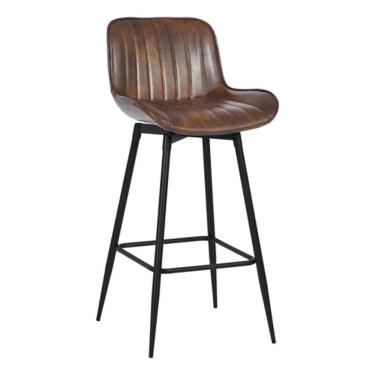 Imagem de Cadeira Banqueta Bar Em Madeira E Aco 100x44x26cm Ergonomic