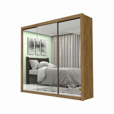 Imagem de Guarda-Roupa Casal Melissa com 4 Gavetas Super Glass Carioca Móveis