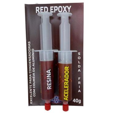 Imagem de Solda Fria Red Epoxi Para Serpentina, Geladeira Em Geral - Lhasa