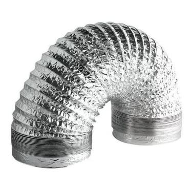 Imagem de Duto Aluminizado Flexivel Sem Isolamento 250mm / 10 Pol - 10 Metros